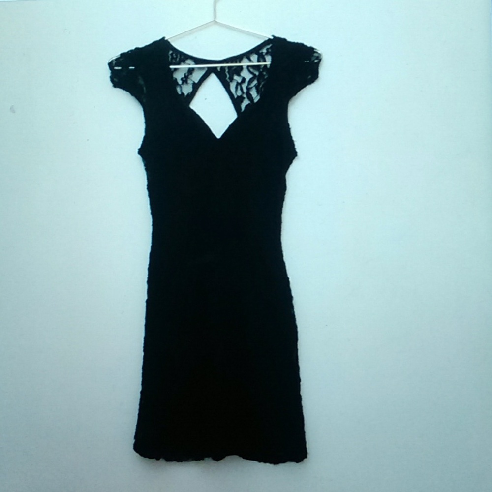 Short Sleeve Floral Lace Mini Dress